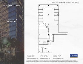 777 Brickell Ave, Miami, FL à louer Plan d’étage– Image 1 sur 1