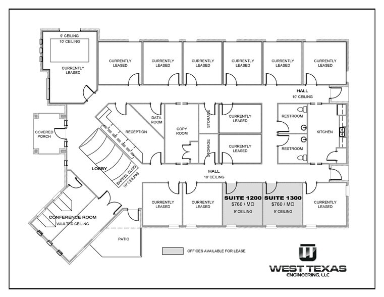 13037 Quaker Ave, Lubbock, TX à louer - Plan d’étage – Image 2 sur 13