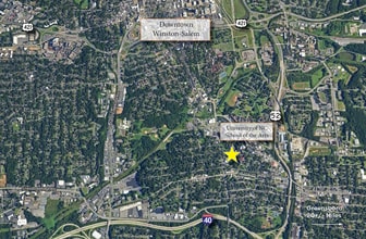 2101 Sunnyside Ave, Winston-Salem, NC - VUE AÉRIENNE  vue de carte