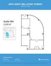 2575 W Bellfort St, Houston, TX à louer Plan d’étage– Image 1 sur 1
