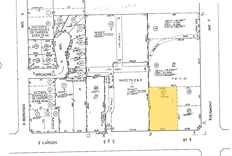 923 W Carson St, Torrance, CA à vendre - Plan cadastral – Image 2 sur 14