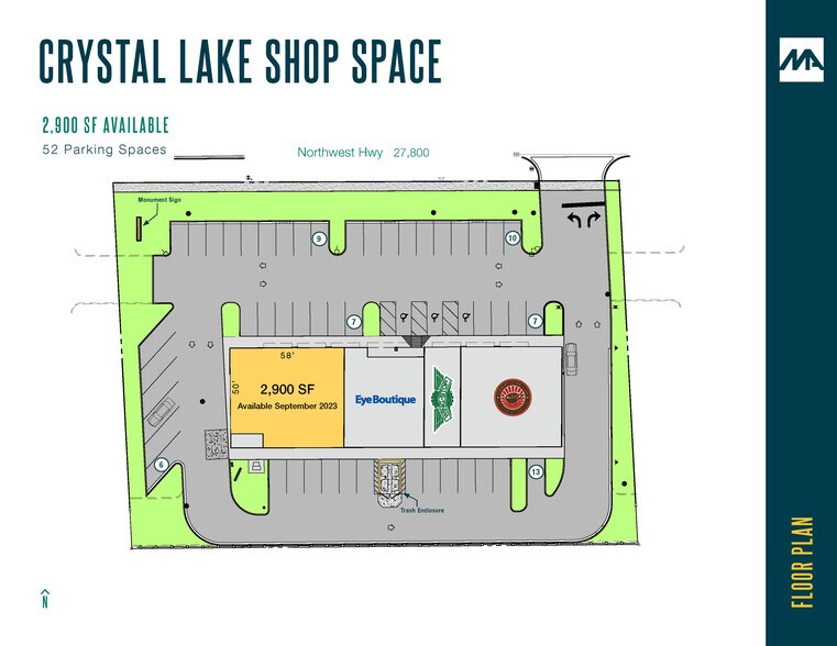 5005 Northwest Hwy, Crystal Lake, IL à louer - Plan de site – Image 3 sur 5