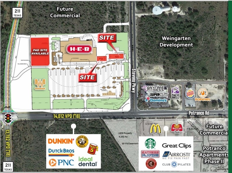 Hwy 211 & Potranco, San Antonio, TX à louer - Plan de site – Image 2 sur 3