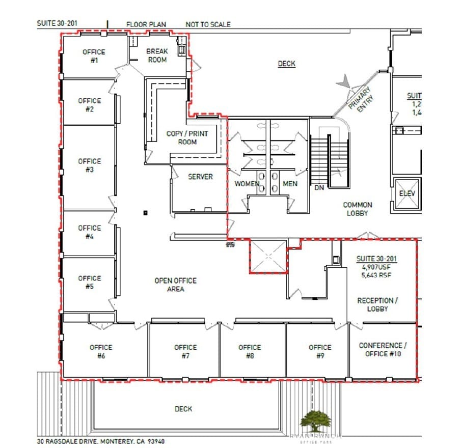 30 Ragsdale Dr, Monterey, CA à louer Plan d’étage– Image 1 sur 1