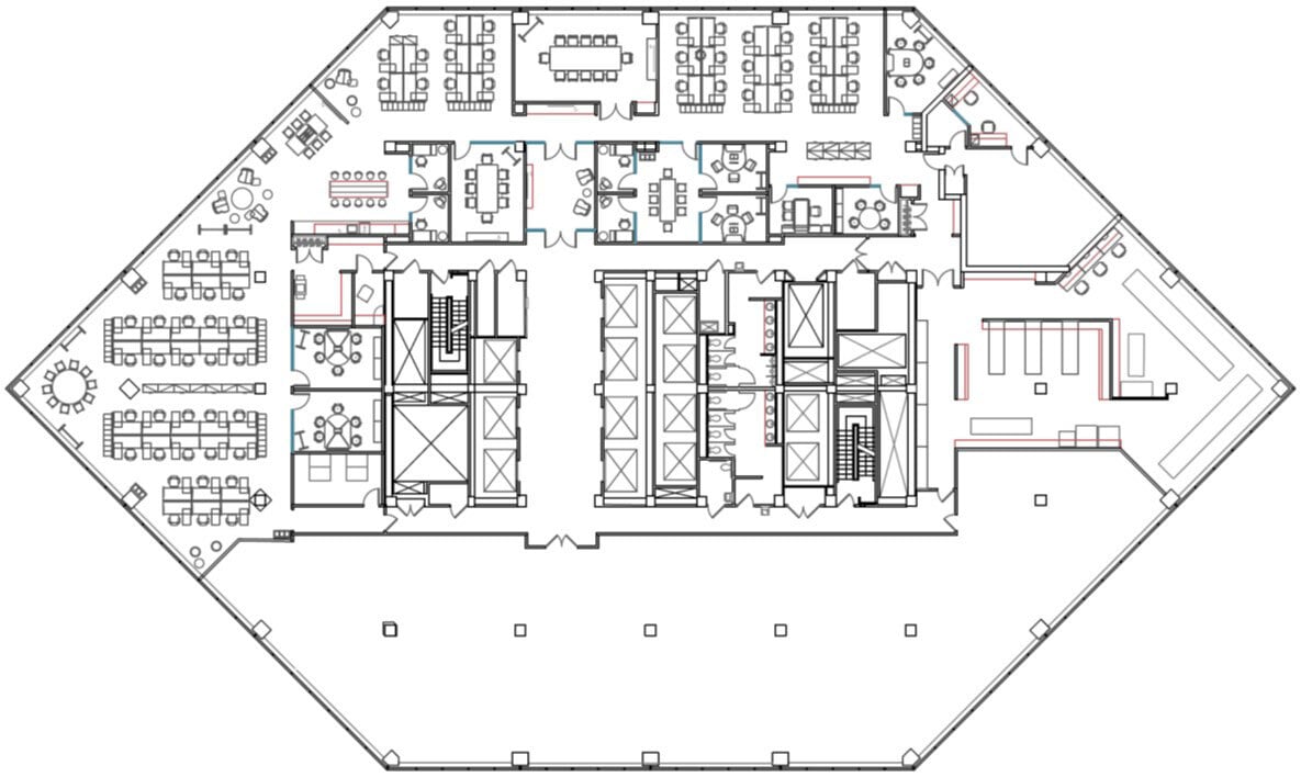 1835 Market St, Philadelphia, PA à louer Plan d’étage– Image 1 sur 2