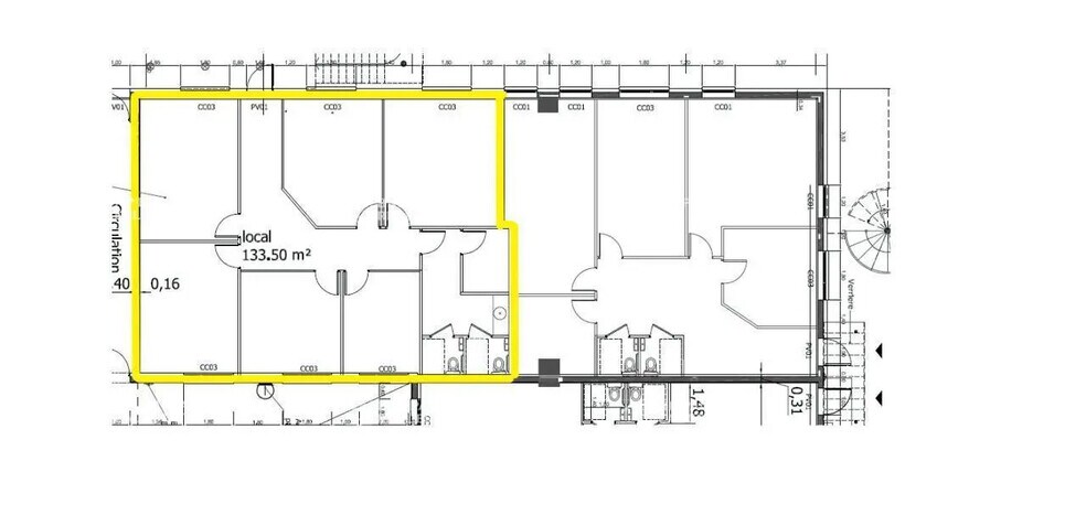 Bureau dans Olivet à louer - Plan d’étage – Image 3 sur 3