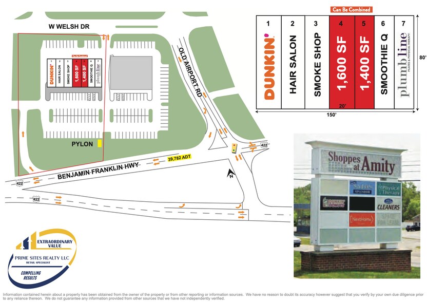955 Benjamin Franklin Hwy, Douglassville, PA à louer - Plan de site – Image 2 sur 3