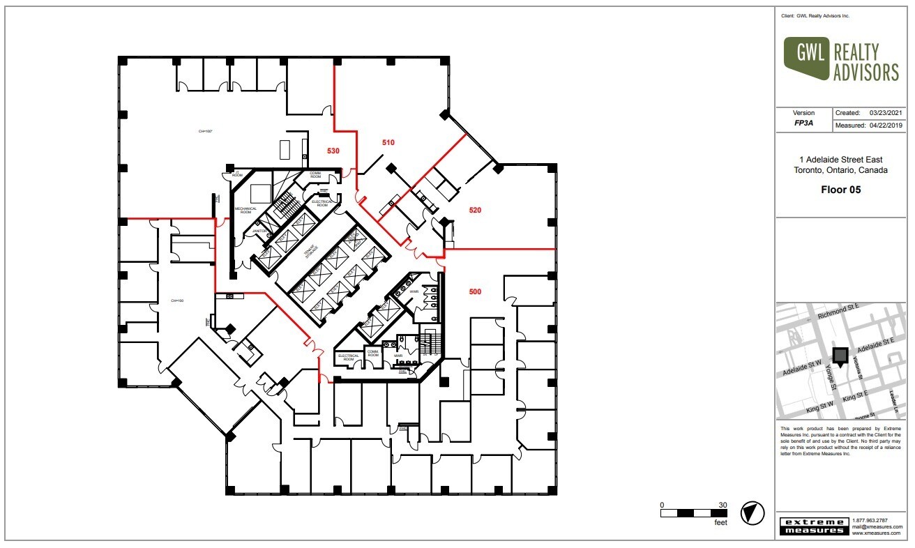 1 Adelaide St E, Toronto, ON à louer Plan d’étage– Image 1 sur 1