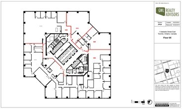 1 Adelaide St E, Toronto, ON à louer Plan d’étage– Image 1 sur 1