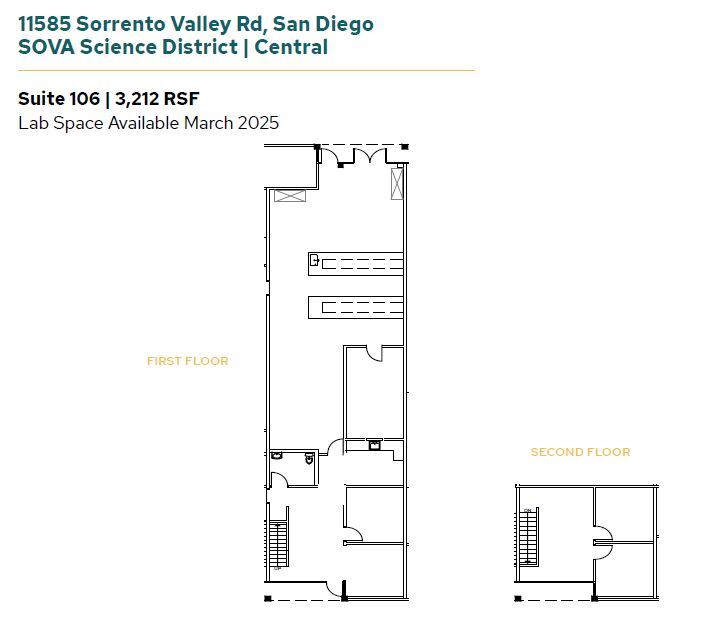 11555 Sorrento Valley Rd, San Diego, CA à louer Plan d’étage– Image 1 sur 1