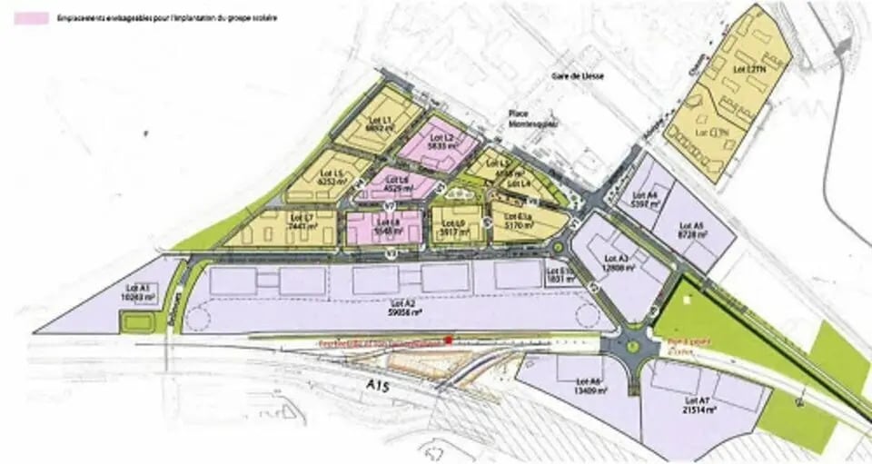 Terrain dans SAINT-OUEN-L'AUMONE à vendre Plan de site– Image 1 sur 2