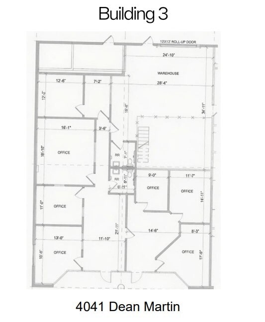 4045-4063 Dean Martin Dr, Las Vegas, NV à louer Plan d’étage– Image 1 sur 1
