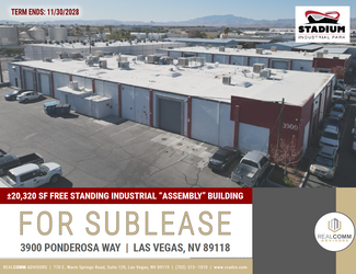 Plus de détails pour 3900 W Ponderosa Way, Las Vegas, NV - Industriel/Logistique à louer