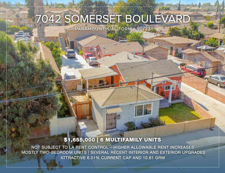7042 Somerset Blvd, Paramount, CA à vendre - Photo de l’immeuble – Image 1 sur 20