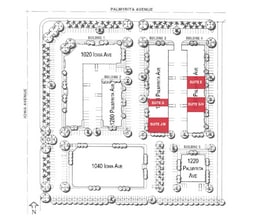 1020 Iowa Ave, Riverside, CA à louer Plan de site– Image 1 sur 1
