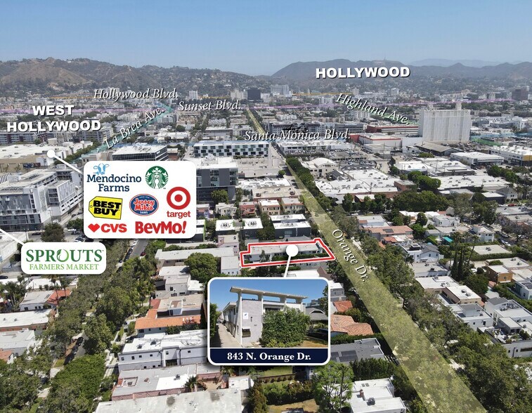 843 N Orange Dr, Los Angeles, CA à vendre - Photo de l’immeuble – Image 3 sur 9