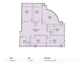 11 N Washington St, Rockville, MD à louer Plan d’étage– Image 1 sur 1
