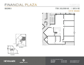 7730 E Belleview Ave, Greenwood Village, CO à louer Plan d’étage– Image 1 sur 2