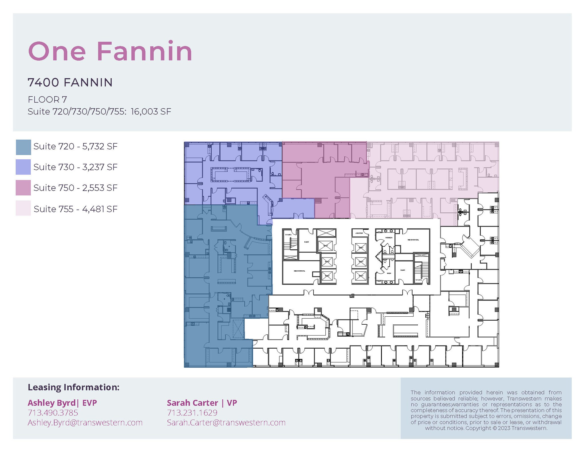 7400 Fannin St, Houston, TX à louer Plan d’étage– Image 1 sur 1