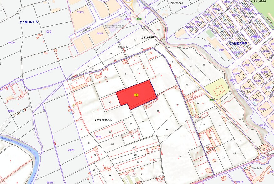 Terrain dans Cambrils, Tarragona à vendre - Plan cadastral – Image 2 sur 7