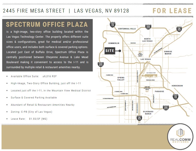 2445 Fire Mesa St, Las Vegas, NV à louer - Photo de l’immeuble – Image 2 sur 5