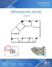 2033 Gateway Pl, San Jose, CA à louer Plan d’étage– Image 1 sur 1
