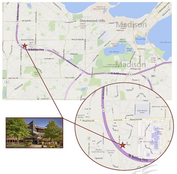 555 Zor Shrine Pl, Madison, WI à louer - Aérien – Image 2 sur 6
