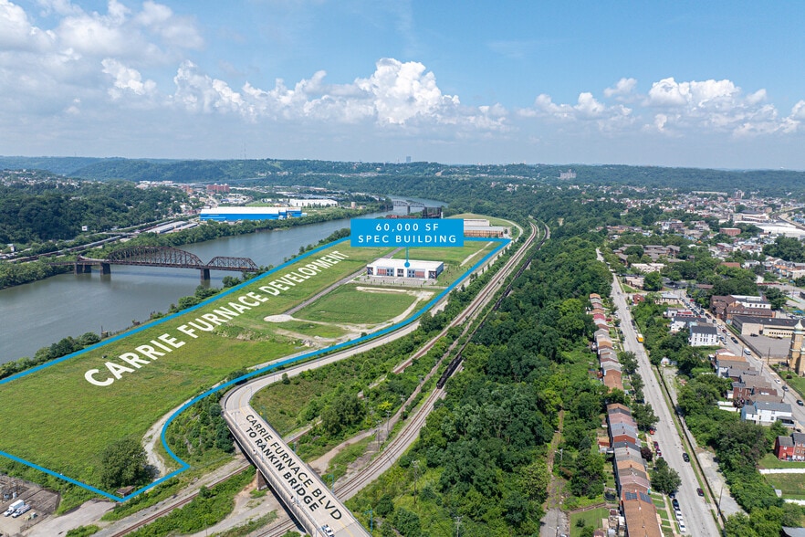 E Shore Dr, Rankin, PA à vendre - Aérien – Image 3 sur 6