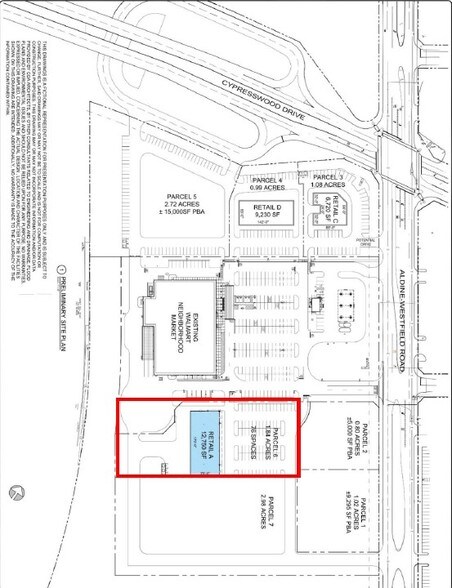 24709 Aldine Westfield Rd, Spring, TX à louer - Plan de site – Image 2 sur 3