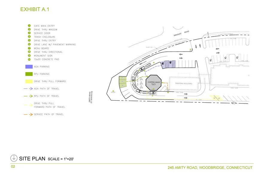245 Amity Rd, Woodbridge, CT à louer - Plan de site – Image 1 sur 2