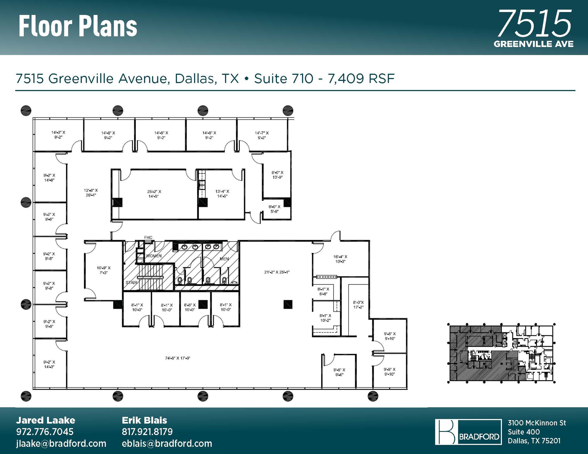 7515 Greenville Ave, Dallas, TX à louer Plan d’étage– Image 1 sur 2