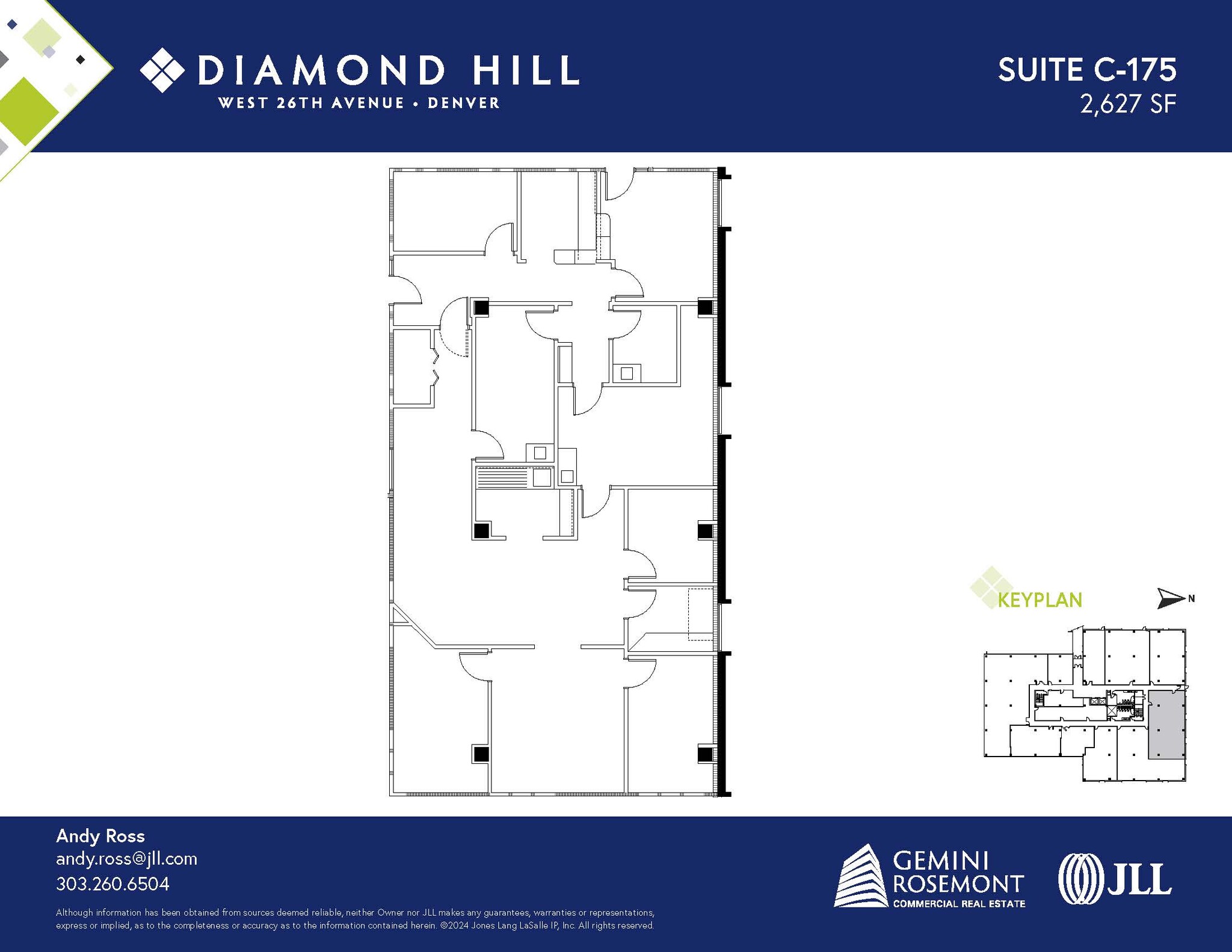 2490 W 26th Ave, Denver, CO à louer Plan d’étage– Image 1 sur 2