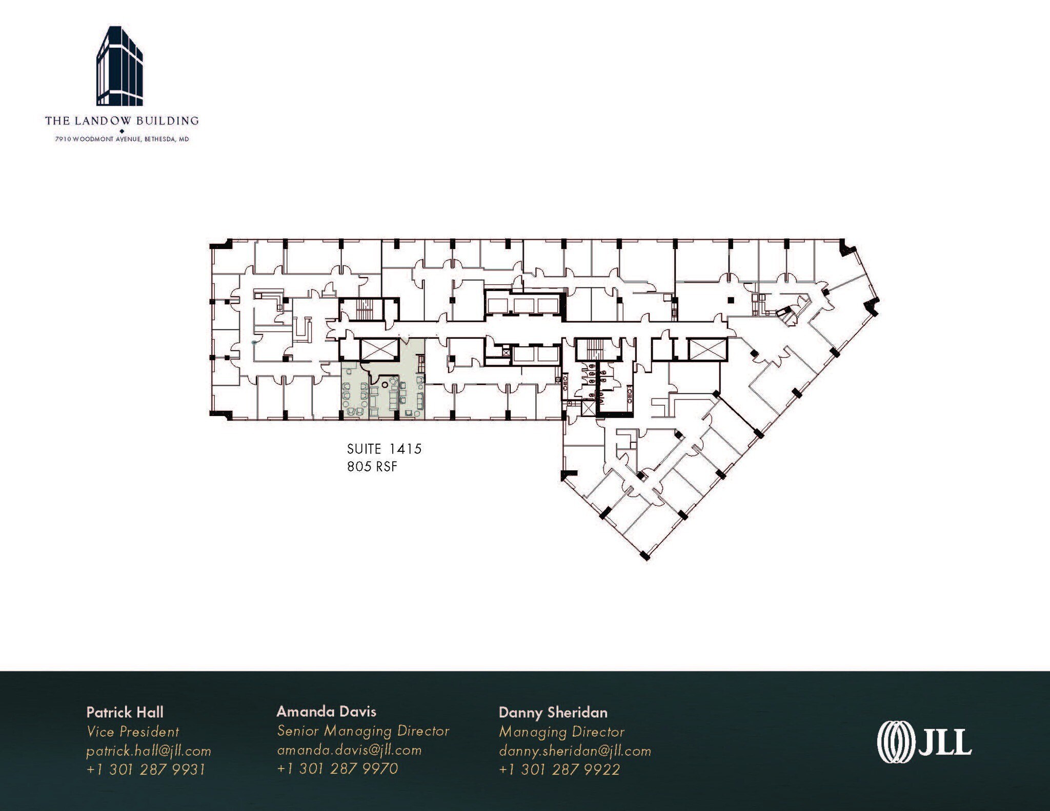 7910 Woodmont Ave, Bethesda, MD à louer Plan d’étage– Image 1 sur 1
