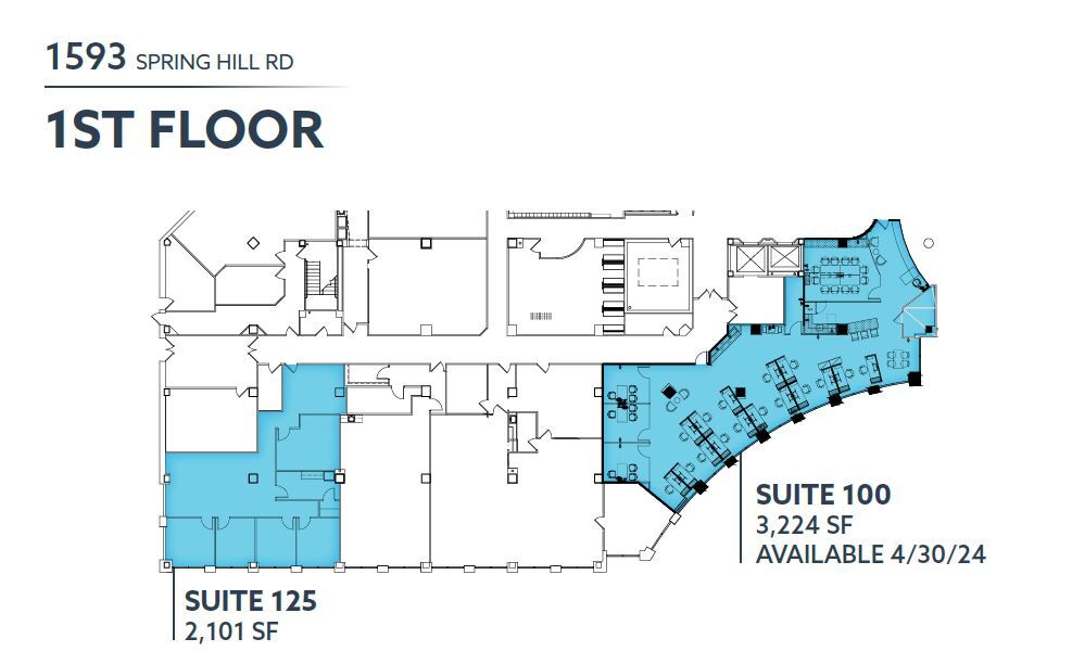 1595 Spring Hill Rd, Vienna, VA à louer Plan d’étage– Image 1 sur 1