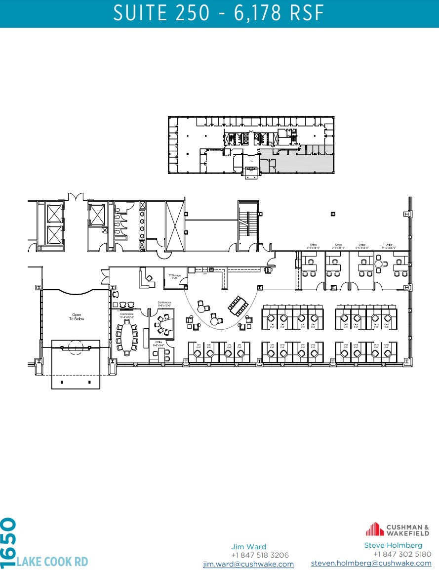 1650 Lake Cook Rd, Deerfield, IL à louer Plan d’étage– Image 1 sur 1