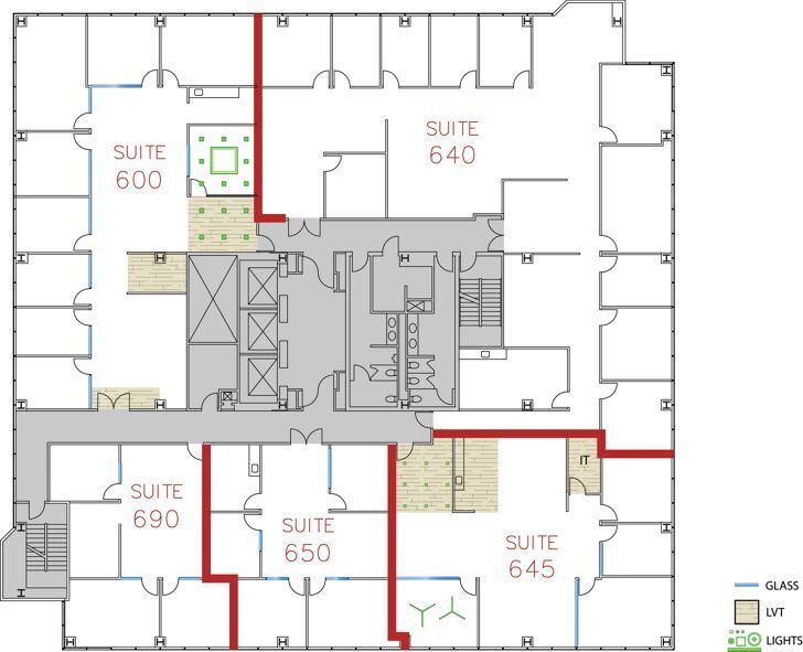 611 Anton Blvd, Costa Mesa, CA à louer Plan d’étage– Image 1 sur 1