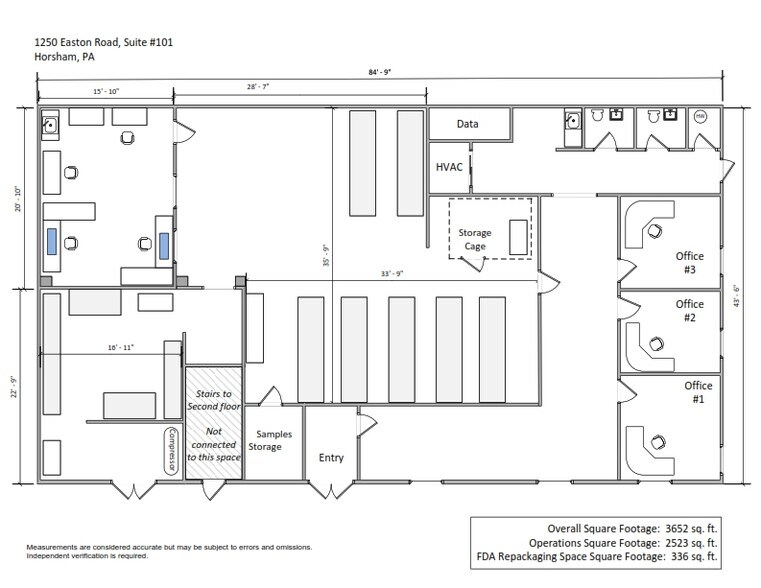 1250 Easton Rd, Horsham Township, PA à louer - Plan d’étage – Image 3 sur 4