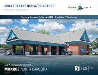 Plus de détails pour 301 W Roosevelt Blvd, Monroe, NC - Local commercial à vendre