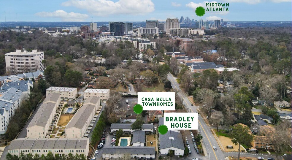 3501 Roswell Rd NE, Atlanta, GA à vendre - Aérien – Image 2 sur 2