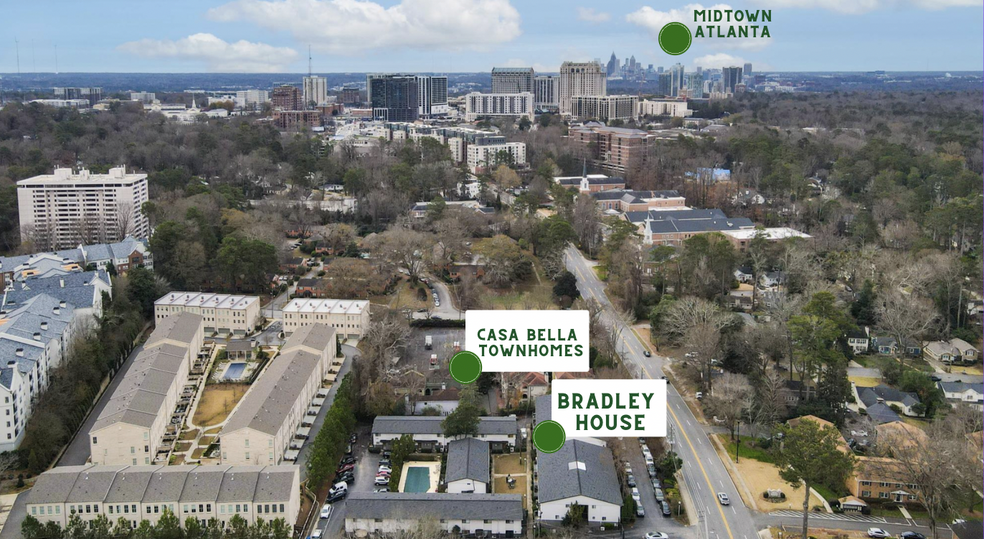 3501 Roswell Rd NE, Atlanta, GA à vendre - Aérien – Image 2 sur 2