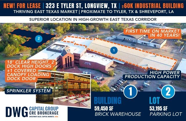 323 E Tyler St, Longview, TX à louer - Photo de l’immeuble – Image 1 sur 3