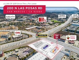 Plus de détails pour 200 N Las Posas Rd, San Marcos, CA - Local commercial à louer