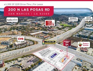 Plus de détails pour 200 N Las Posas Rd, San Marcos, CA - Local commercial à louer