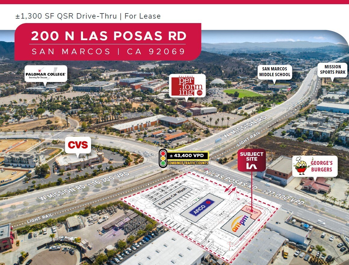 200 N Las Posas Rd, San Marcos, CA à louer Aérien– Image 1 sur 6