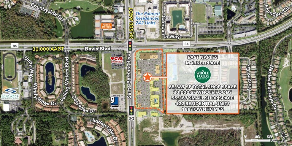 Davis Blvd & Santa Barbara Blvd, Naples, FL à louer - Aérien – Image 3 sur 4