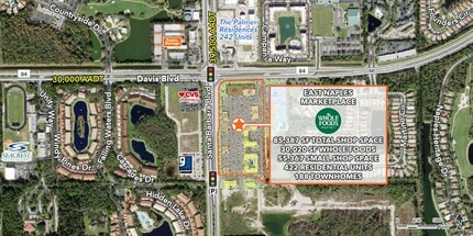 Davis Blvd & Santa Barbara Blvd, Naples, FL - Vue aérienne vue de carte