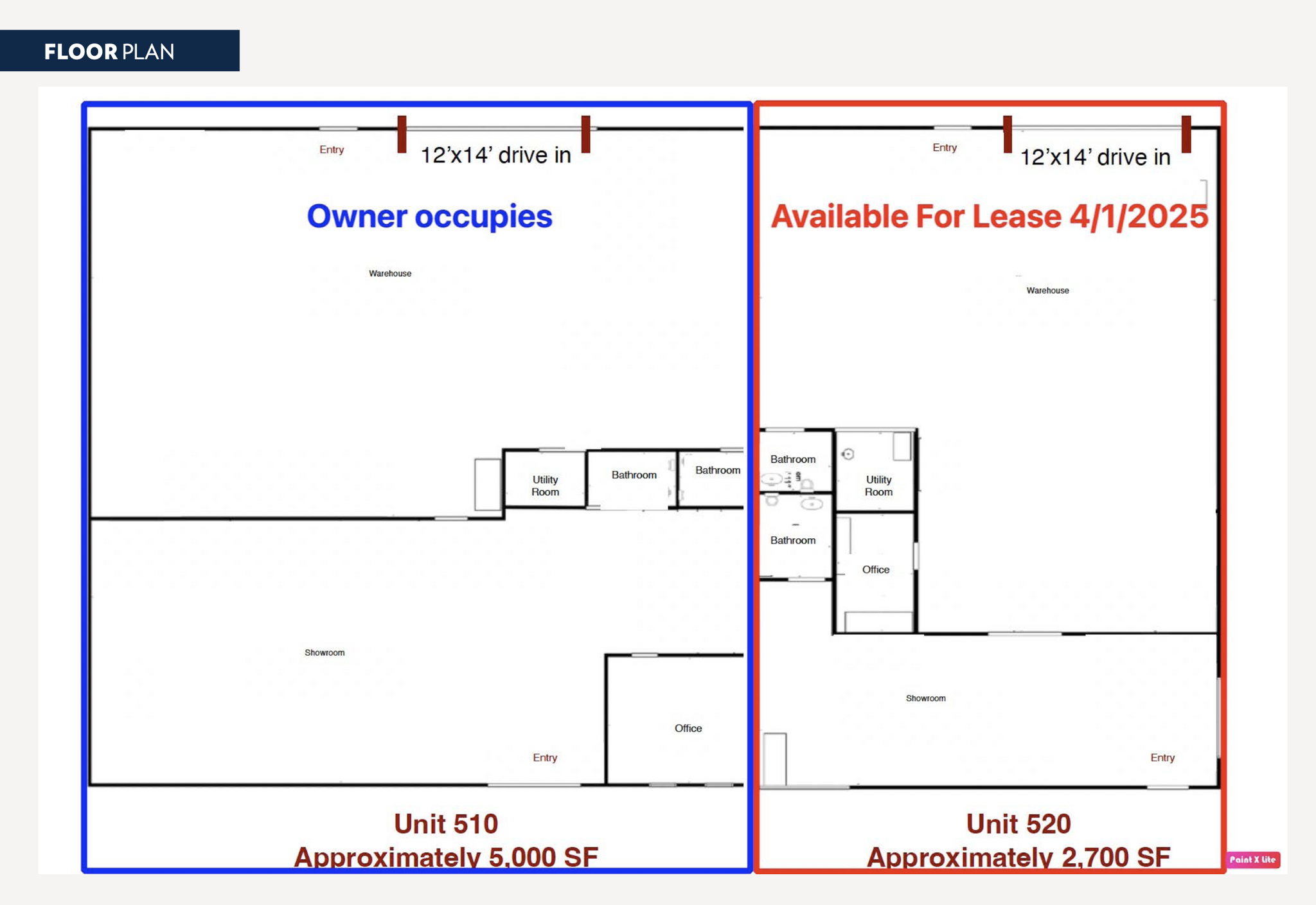 510-520 S Main St, Monroe, OH à louer Plan d’étage– Image 1 sur 5