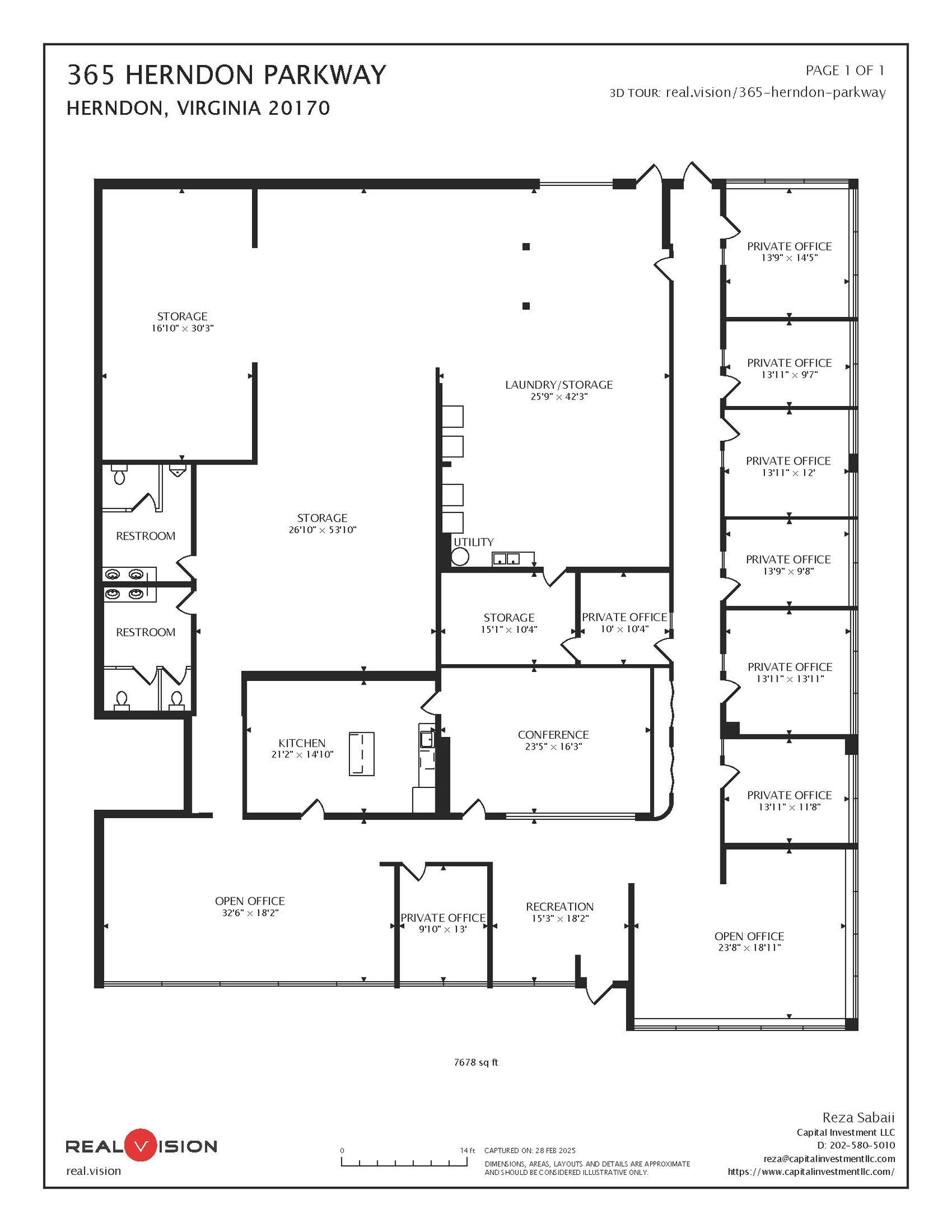 365 Herndon Pky, Herndon, VA à louer Plan d’étage– Image 1 sur 17