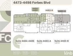 4473-4491 Forbes Blvd, Lanham, MD à louer Plan d’étage– Image 1 sur 8