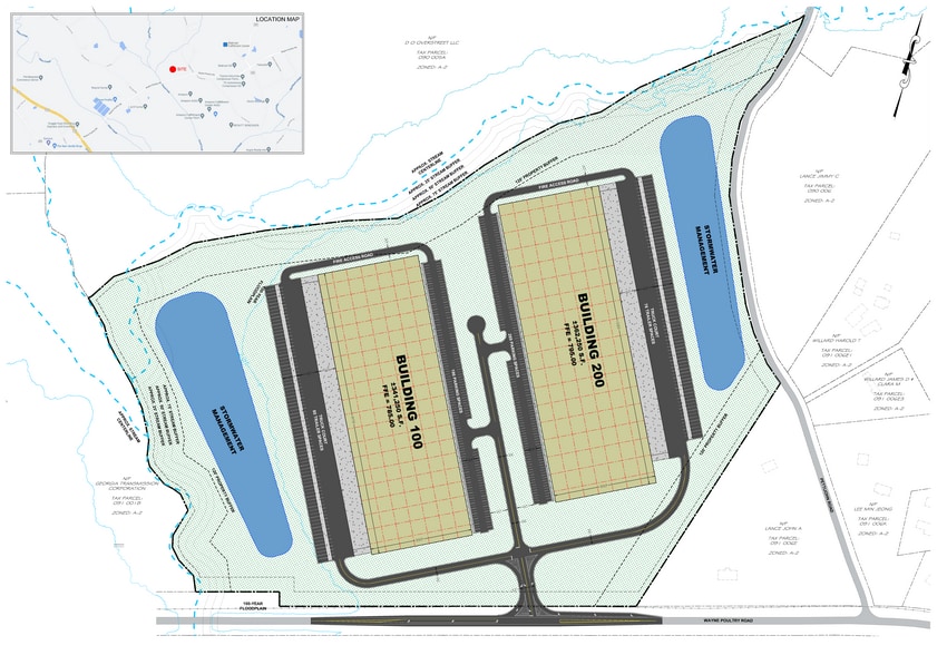 1725 & 1727 Wayne Poultry Road, Pendergrass, GA à vendre - Plan de site – Image 3 sur 5